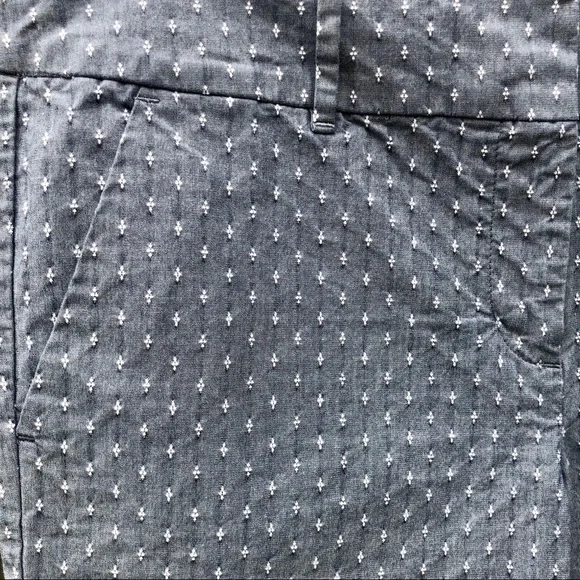 Ann Taylor Petite Signature Cropped Capris Textured Comfortable Casual Pants 10P - Picture 3 of 6